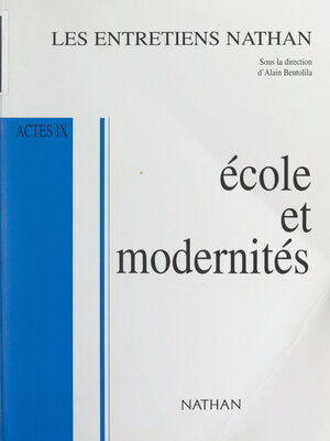 cover image of École et modernités